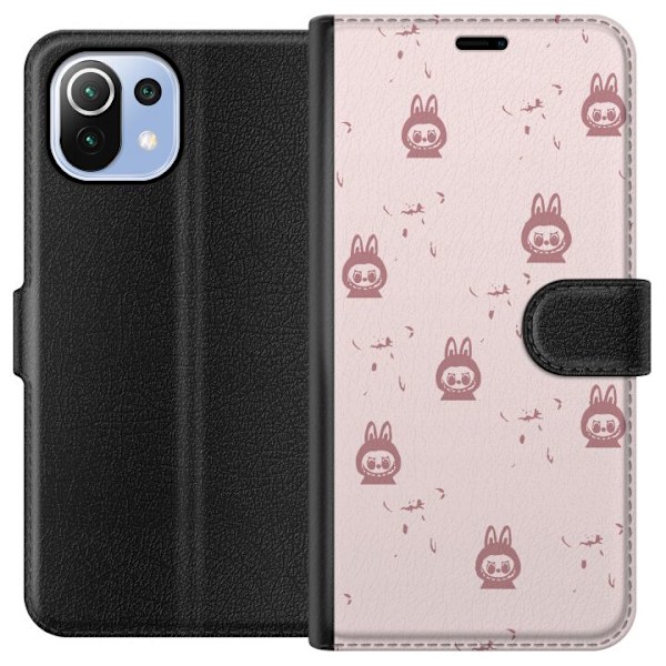 Xiaomi Mi 11 Lite Lompakkokotelo Labubu Neon Pop - Neonvärinen pop art hirviö
