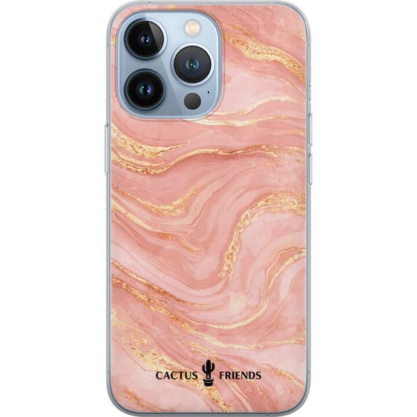Kompatibelt Mobildeksel til Apple iPhone 13 Pro Kaktus og venner – RoseGoldFlow