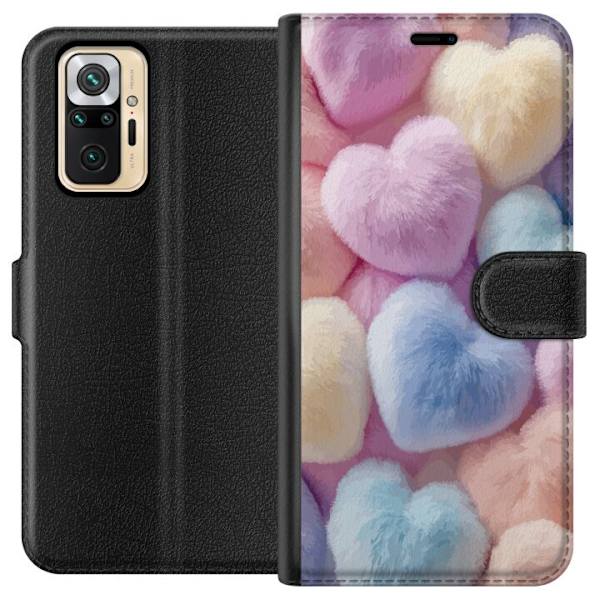 Xiaomi Redmi Note 10 Pro Plånboksfodral Hjärtan Kärlek Grafisk Design Romantiskt Motiv Populärt Symbol Grafiskt Mönster Dekoration
