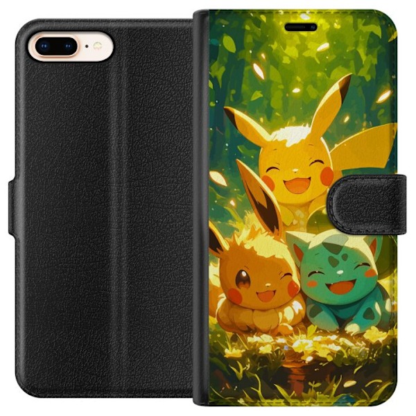 Apple iPhone 7 Plus Lommeboketui Pixelmonster spillstil - farg