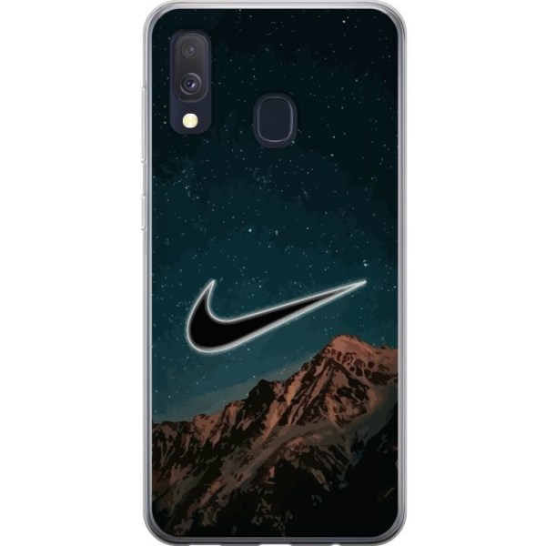 Samsung Galaxy A40 Läpinäkyvä kuori Nike