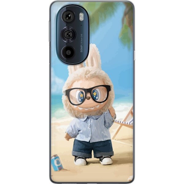 Motorola Edge 30 Pro Läpinäkyvä kuori Labubu Tummat Unelmat