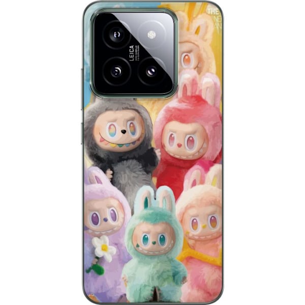 Xiaomi 14 Gennemsigtig cover Labubu Skitse Stil