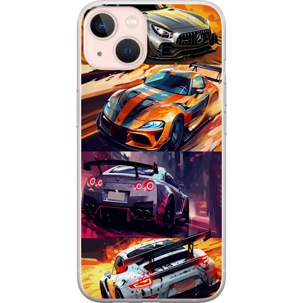 Apple iPhone 13 mini Genomskinligt Skal Rally Fever – fartfy