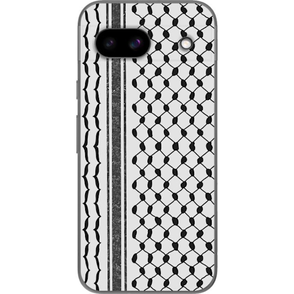 Google Pixel 8a Läpinäkyvä kuori Palestiinalainen kuvio - perinteiseen tyyliin inspiroima keffiyeh-kangas