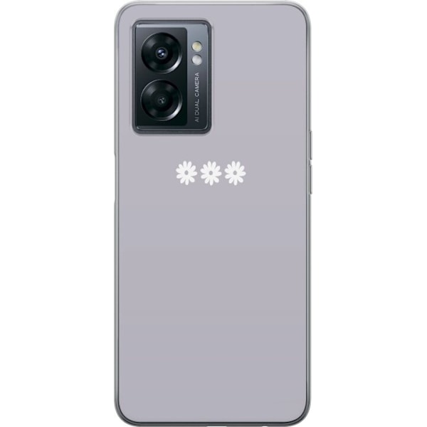 OnePlus Nord N300 Läpinäkyvä kuori Lila Blomminimalismi - t