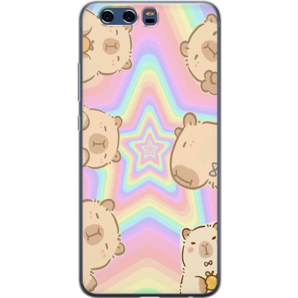Huawei P10 Läpinäkyvä kuori Kawaii Capybara Galaxy Söpö A