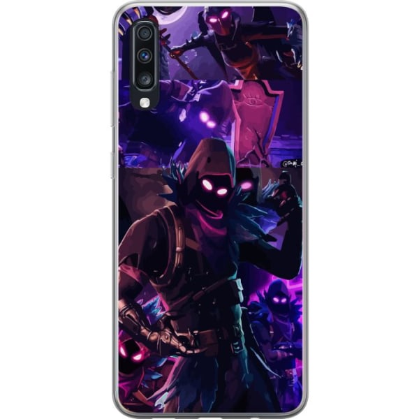 Samsung Galaxy A70 Läpinäkyvä kuori Fortnite - Raven