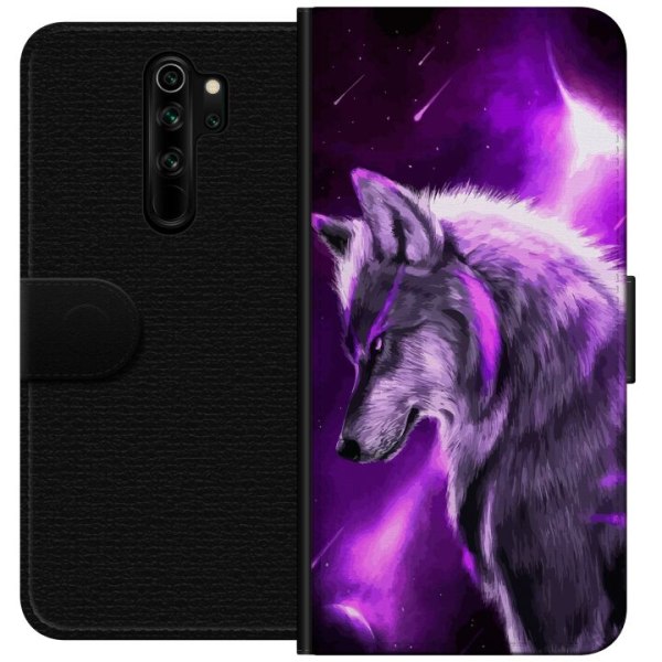 Xiaomi Redmi Note 8 Pro  Lompakkokotelo Punainen Susi