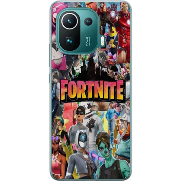 Xiaomi Mi 11 Pro Läpinäkyvä kuori Fortnite