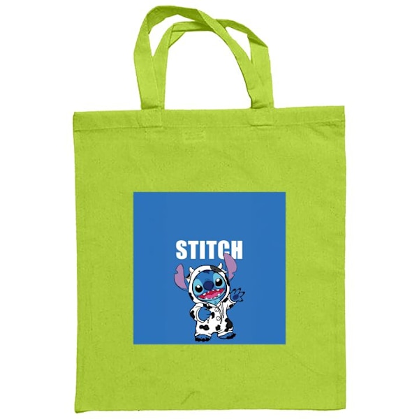 Tygpåse | Hållbar Shoppingväska i Tyg Stitch Ljusgrön one size