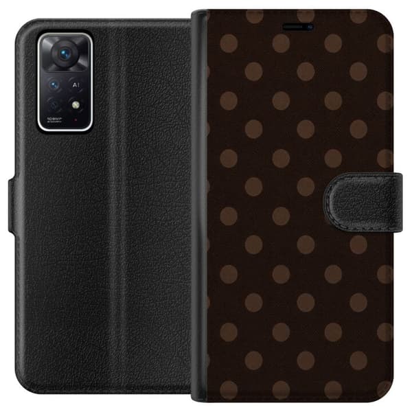 Kompatibel Tegnebogsetui til Xiaomi Redmi Note 11 Pro 5G Mokkaprikker brun
