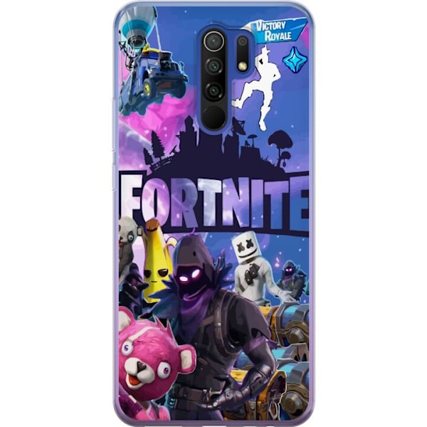 Xiaomi Redmi 9 Läpinäkyvä kuori Fortnite