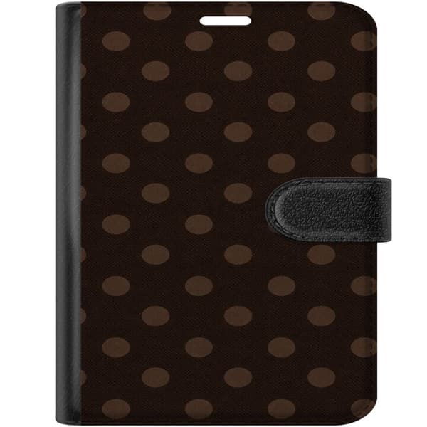 Kompatibelt Plånboksfodral till Apple iPhone Duo Mocha Dots brun