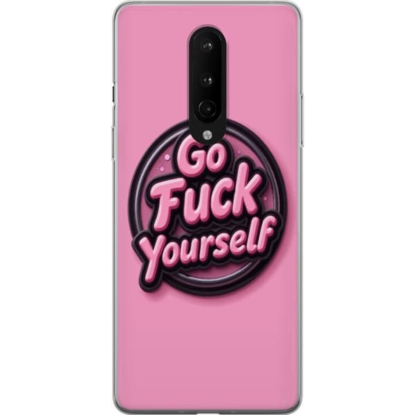 Kompatibelt Mobilskal till OnePlus 8 Rosa 3D textposter