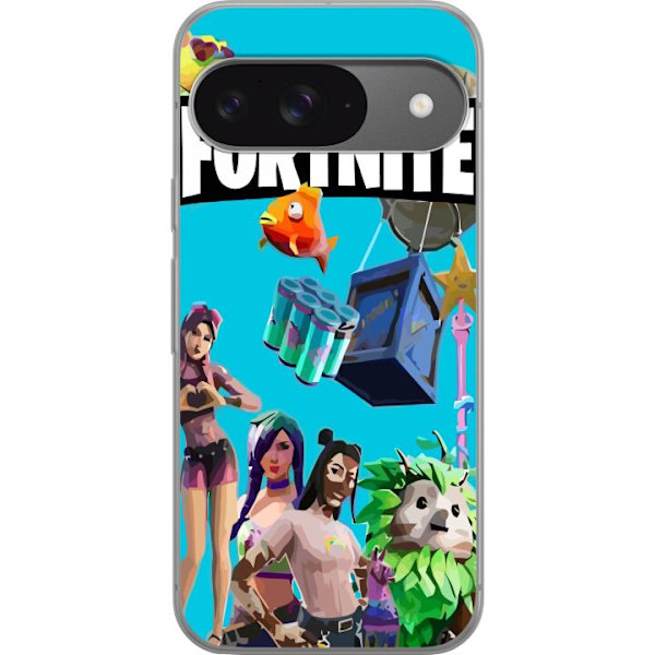 Google Pixel 9 Pro Gjennomsiktig deksel Fortnite