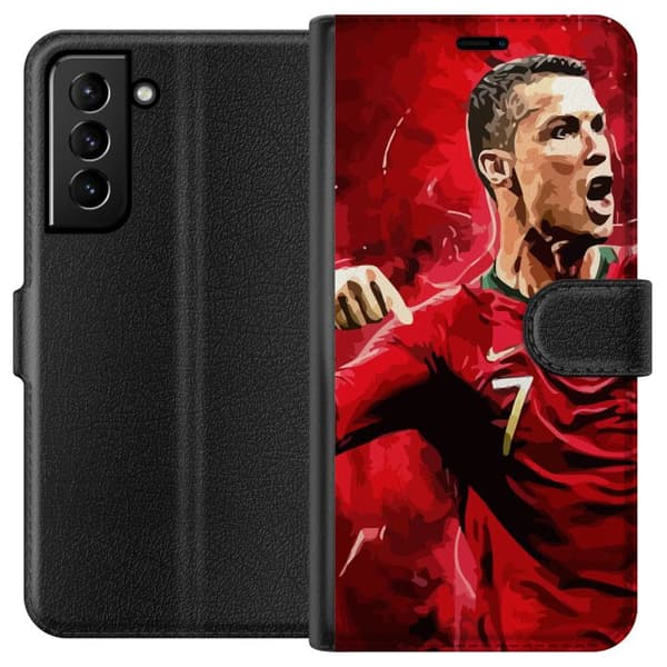 Kompatibelt Plånboksfodral till Samsung Galaxy S21+ 5G Ronaldo