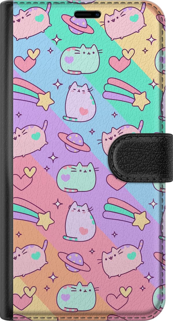 Kompatibelt Lommeboketui til Samsung Galaxy S21 Einhorn Katt