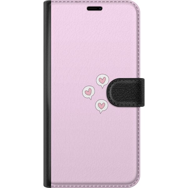 Huawei P30 lite Lompakkokotelo Sydämet kuplissa