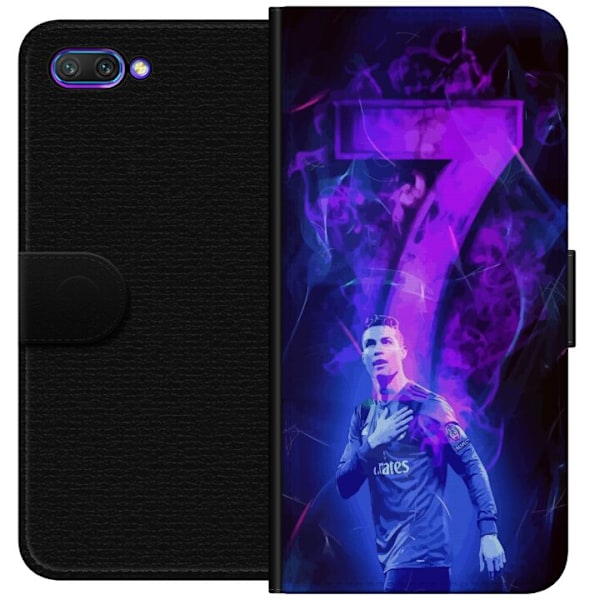 Honor 10 Tegnebogsetui Ronaldo 7 - Fodboldlegende i Handling for Fans