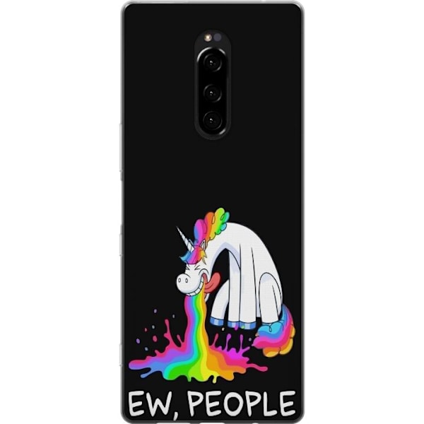 Sony Xperia 1 Gennemsigtig cover EW People Unicorn