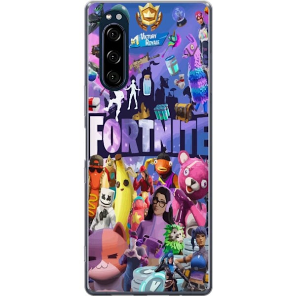 Sony Xperia 5 Läpinäkyvä kuori Fortnite Skins Emotes Battle