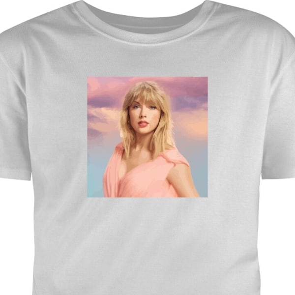 T-shirt för Vuxen | Klassisk Vuxen-T-shirt Taylor Swift grå M