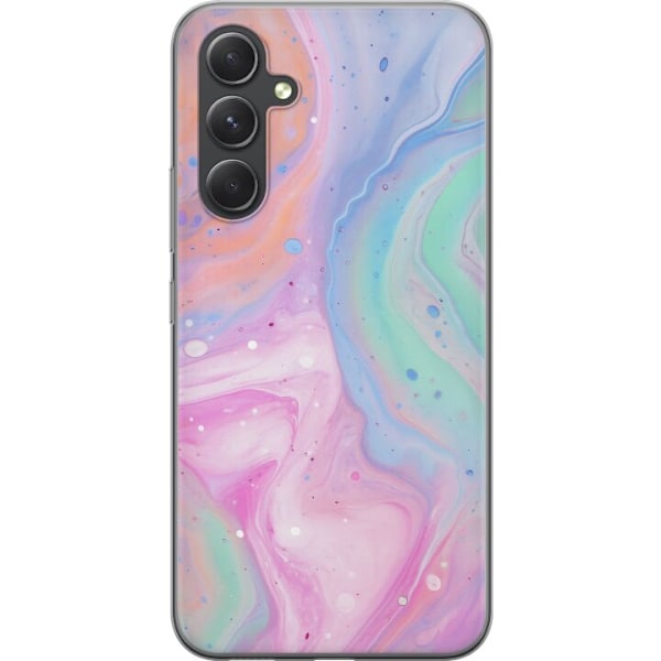 Samsung Galaxy S24 Läpinäkyvä kuori Pastellimarmori