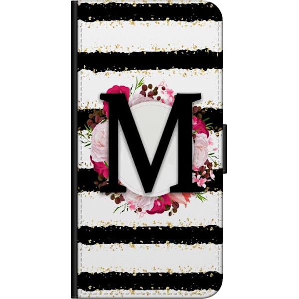 Motorola Moto G9 Play Lompakkokotelo Ta kirjain M