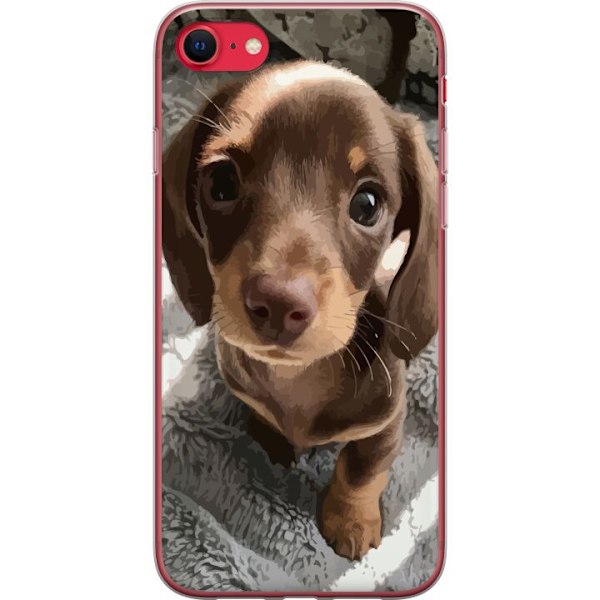 Apple iPhone 16e Gennemsigtig cover Sød Hund