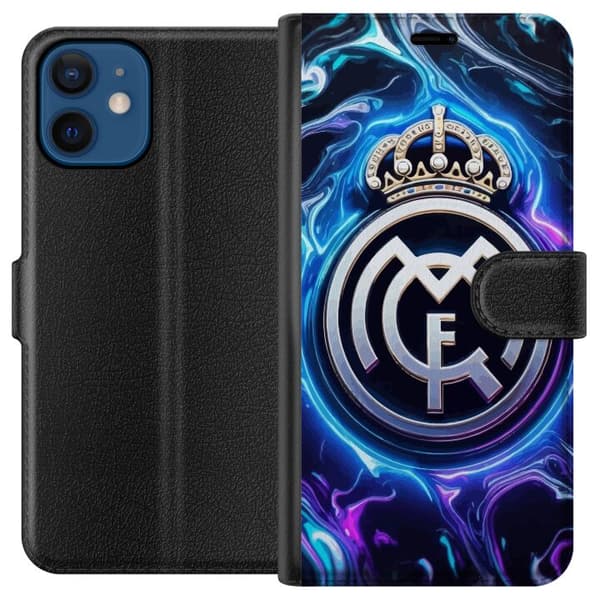 Kompatibel Tegnebogsetui til Apple iPhone 12 mini Real Madrid