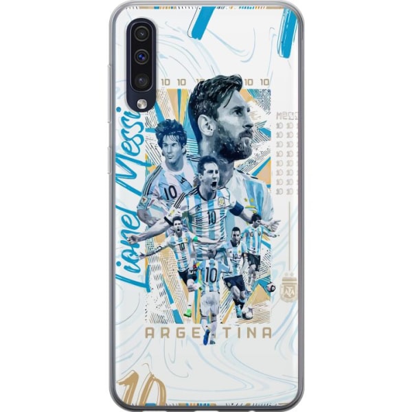 Samsung Galaxy A50 Läpinäkyvä kuori Lionel Messi