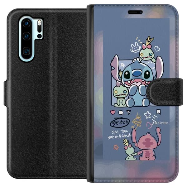 Kompatibelt Lommeboketui til Huawei P30 Pro Stitch Venner