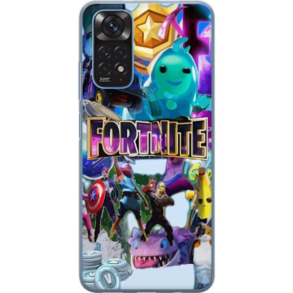 Xiaomi Redmi Note 11S Läpinäkyvä kuori Fortnite