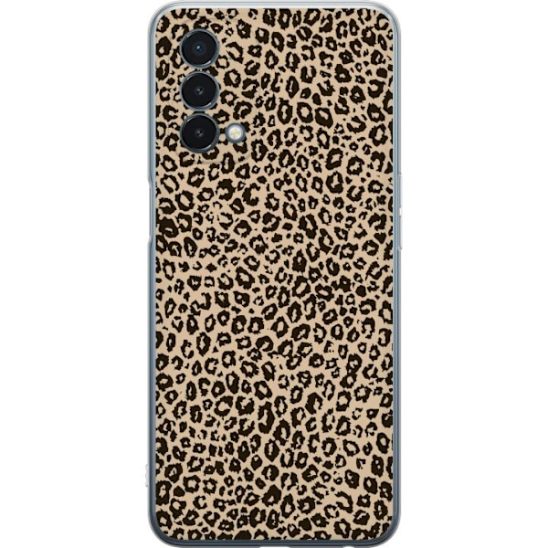 OnePlus Nord N200 5G Läpinäkyvä kuori Taite Leopardeista