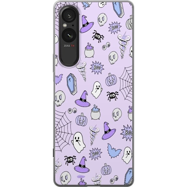 Sony Xperia 10 VI Läpinäkyvä kuori Halloween kuvio 2024