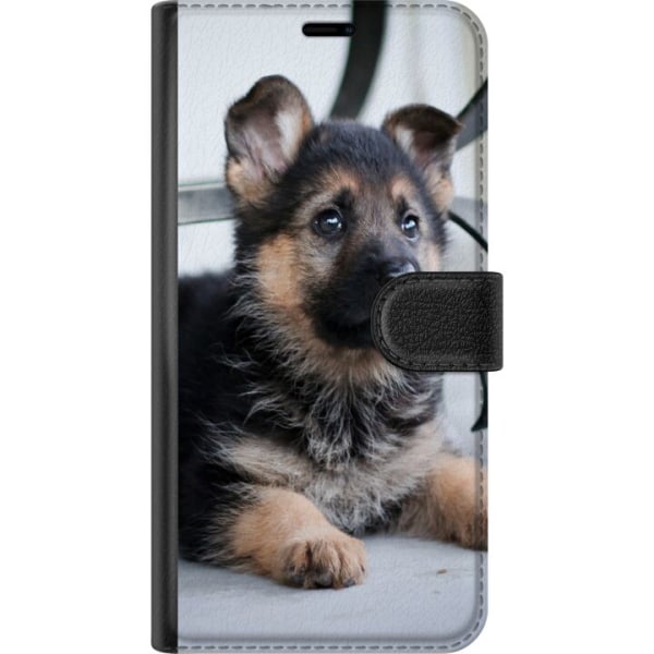 Apple iPhone XR Lompakkokotelo Saksanpaimenkoira Puppy