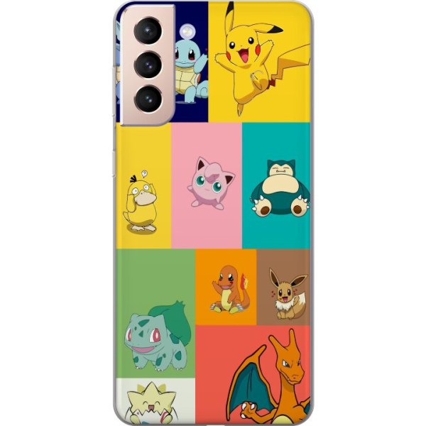 Samsung Galaxy S21 Läpinäkyvä kuori Pokémont