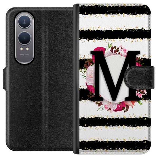 OnePlus Nord CE4 Lite Lompakkokotelo Ta kirjain M