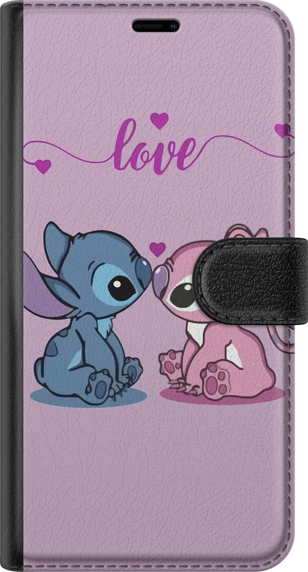 Kompatibelt Plånboksfodral till Apple iPhone SE (2020) Lilo & Stitch – Angel Edition