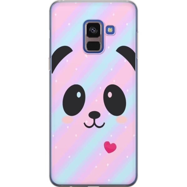 Samsung Galaxy A8 (2018) Gjennomsiktig deksel Regnbue Panda