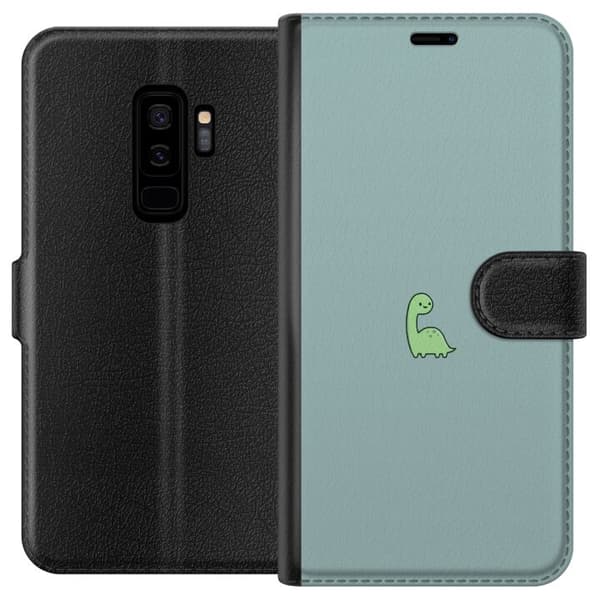 Kompatibelt Plånboksfodral till Samsung Galaxy S9+ Tiny Dino