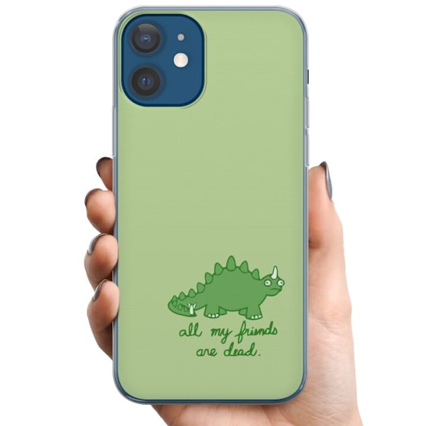 Apple iPhone 12  TPU Mobilskal Dinosaurier