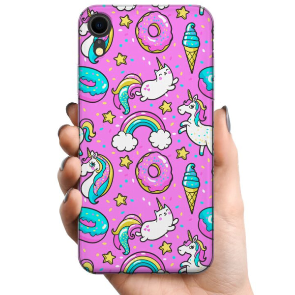 Apple iPhone XR TPU Mobildeksel Unicorns