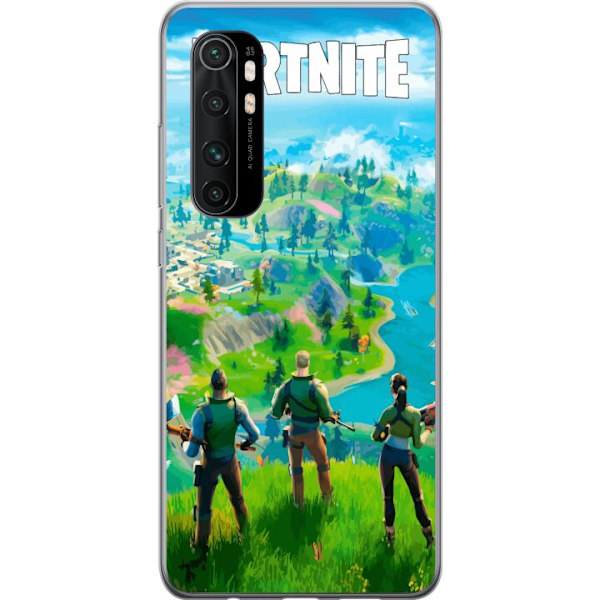 Xiaomi Mi Note 10 Lite Läpinäkyvä kuori Fortnite