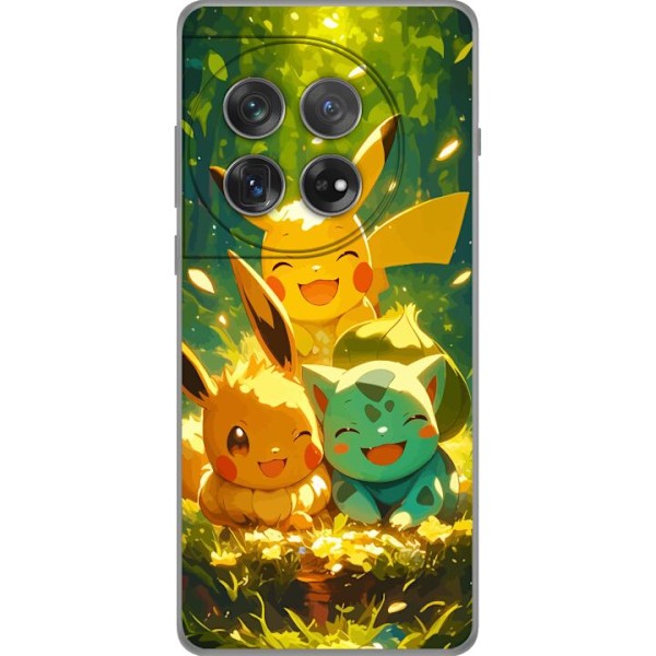 OnePlus 12 Läpinäkyvä kuori Pixelmonster pelityyli - värik