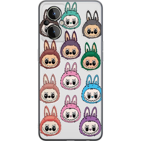 OnePlus Nord N20 5G Läpinäkyvä kuori Labubu Macaron Monster