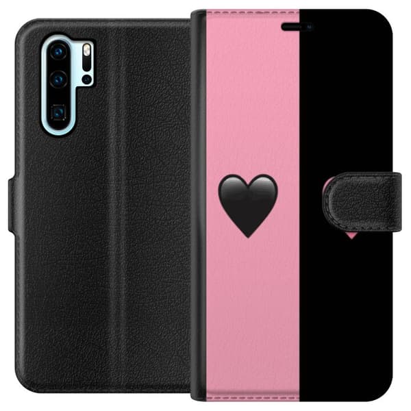 Kompatibel Tegnebogsetui til Huawei P30 Pro Hjerter