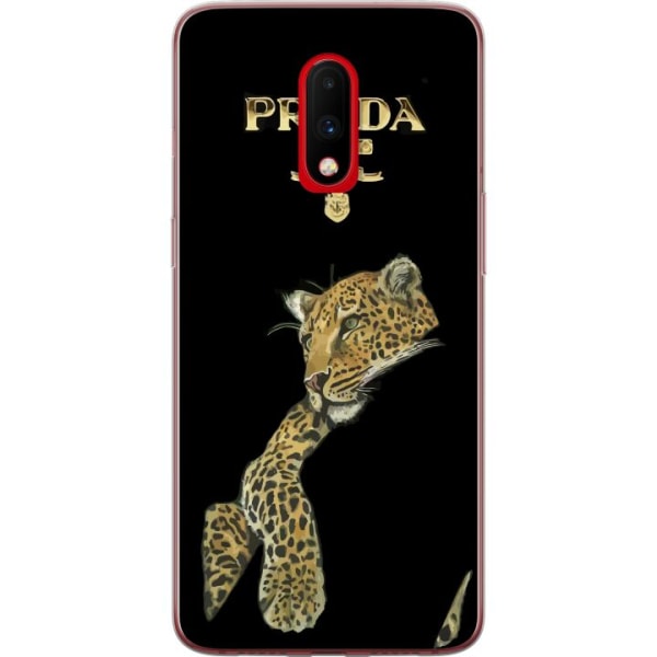 OnePlus 7 Gennemsigtig cover Prada Leopard