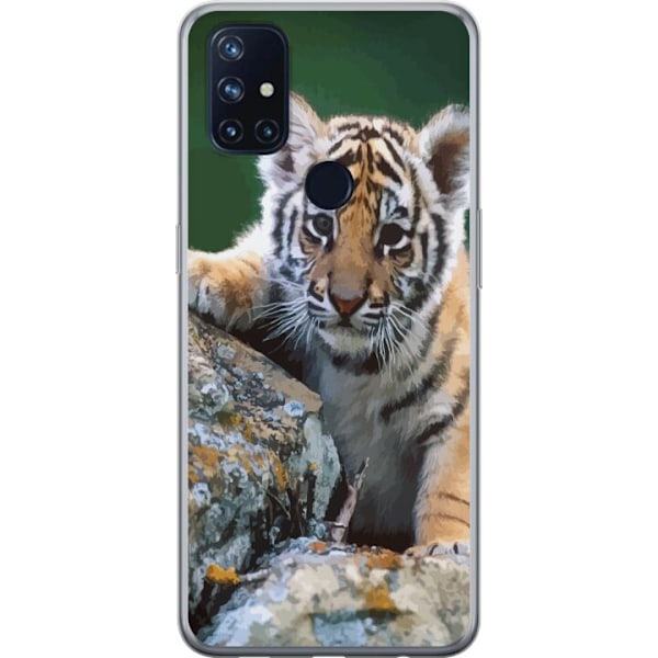 OnePlus Nord N10 5G Gjennomsiktig deksel Tiger